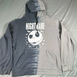 Disney Nightmare Before Christmas Jack Skellington Pullover Hoodie Mens Size L